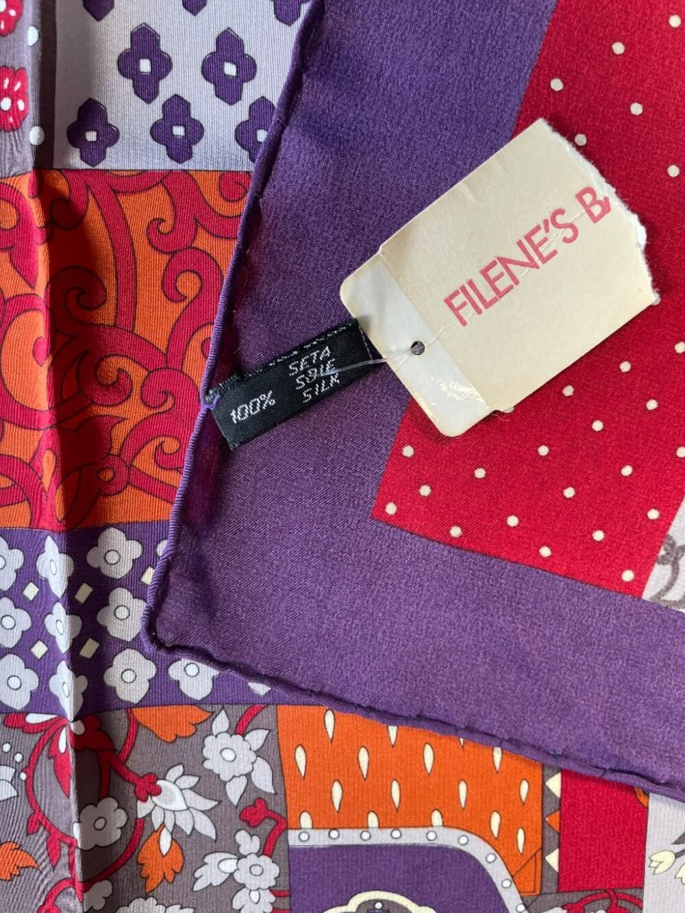 NWT Vintage Jean Patou Paris Silk Scarf
